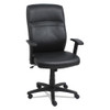 Chair,leather,swl/tlt,bk