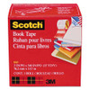 Book Tape, 3" Core, 3" X 15 Yds, Clear