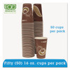 Cup,16oz Pcf Hot,50pk ,pp