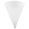 Cone Water Cups, Paper, 4 Oz, Rolled Rim, White, 200/bag, 25 Bags/carton