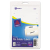 Removable File Folder Labels With Sure Feed Technology, 0.66 X 3.44, White, 7/sheet, 36 Sheets/pack