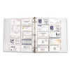 Business Card Binder Pages, For 2 X 3.5 Cards, Clear, 20 Cards/sheet, 10 Sheets/pack - CLI61217