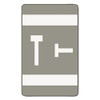 Alphaz Color-coded Second Letter Alphabetical Labels, T, 1 X 1.63, Gray, 10/sheet, 10 Sheets/pack