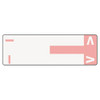 Alphaz Color-coded First Letter Combo Alpha Labels, I/v, 1.16 X 3.63, Pink/white, 5/sheet, 20 Sheets/pack