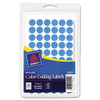 Handwrite Only Self-adhesive Removable Round Color-coding Labels, 0.5" Dia, Light Blue, 60/sheet, 14 Sheets/pack, (5050)