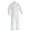 A20 Elastic Back Wrist/ankle Coveralls, X-large, White, 24/carton