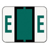 A-z Color-coded End Tab Filing Labels, E, 1 X 1.25, White, 500/roll