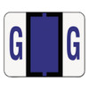 A-z Color-coded End Tab Filing Labels, G, 1 X 1.25, White, 500/roll
