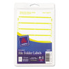 Printable 4" X 6" - Permanent File Folder Labels, 0.69 X 3.44, White, 7/sheet, 36 Sheets/pack, (5209)