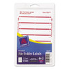 Printable 4" X 6" - Permanent File Folder Labels, 0.69 X 3.44, White, 7/sheet, 36 Sheets/pack, (5201)