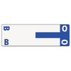 Alphaz Color-coded First Letter Combo Alpha Labels, B/o, 1.16 X 3.63, Dark Blue/white, 5/sheet, 20 Sheets/pack