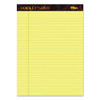 Docket Gold Ruled Perforated Pads, Wide/legal Rule, 50 Canary-yellow 8.5 X 11.75 Sheets, 12/pack