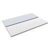 Reversible Laminate Table Top, Rectangular, 71.5w X 23.63d, White/gray