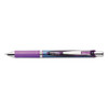 Energel Rtx Gel Pen, Retractable, Fine 0.5 Mm Needle Tip, Violet Ink, Silver/violet Barrel
