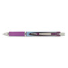 Energel Rtx Gel Pen, Retractable, Medium 0.7 Mm Needle Tip, Violet Ink, Violet/gray Barrel