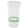 Greenstripe Renewable And Compostable Pla Cold Cups, 24 Oz, 50/pack, 20 Packs/carton