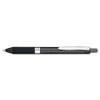 Oh! Gel Pen, Retractable, Medium 0.7 Mm, Black Ink, Black Barrel, Dozen