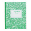 Grade School Ruled Composition Book, Manuscript Format, Green Cover, 9.75 X 7.75, 50 Sheets