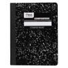 Square Deal Composition Book, Medium/college Rule, Black Cover, 9.75 X 7.5, 100 Sheets