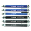 Pen-style Retractable Eraser, For Pencil Marks, White Eraser, Assorted Barrel Colors, 6/pack