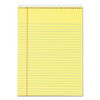 Docket Ruled Wirebound Pad With Cover, Wide/legal Rule, Blue Cover, 70 Canary-yellow 8.5 X 11.75 Sheets