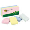 Original Recycled Note Pads, 1.38" X 1.88", Sweet Sprinkles Collection Colors, 100 Sheets/pad, 12 Pads/pack