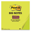 Big Notes, Unruled, 11 X 11, Green, 30 Sheets