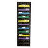 Storage Pocket Chart, 10 Pockets, 14 X 47, Black