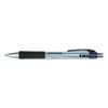 Comfort Grip Gel Pen, Retractable, Medium 0.7 Mm, Black Ink, Silver Barrel, 36/pack