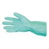 Short-sleeve Unlined Nitrile Gloves, Powder-free, Green, Large, Dozen