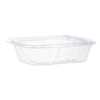 Clearpac Safeseal Tamper-resistant, Tamper-evident Containers, Tall, Flat Lid, 20 Oz, 5.7 X 7.3 X 1.8, Clear, Plastic, 200/ct