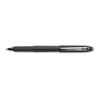 Grip Roller Ball Pen, Stick, Micro 0.5 Mm, Black Ink, Black Barrel, Dozen