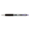 Signo 207 Gel Pen, Retractable, Medium 0.7 Mm, Purple Ink, Smoke/black/purple Barrel, Dozen