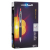 Signo 207 Gel Pen, Retractable, Micro 0.5 Mm, Red Ink, Smoke/black/red Barrel, Dozen