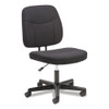 4-oh-one Mid-back Armless Task Chair, Supports Up To 250 Lb, 15.94" To 20.67" Seat Height, Black