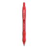 Profile Ballpoint Pen, Retractable, Medium 1 Mm, Red Ink, Translucent Red Barrel, Dozen