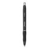 S-gel High-performance Gel Pen, Retractable, Medium 0.7 Mm, Black Ink, Black Barrel, Dozen