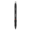 S-gel High-performance Gel Pen, Retractable, Medium 0.7 Mm, Red Ink, Black Barrel, Dozen
