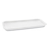 Supermarket Tray, #10s, 10.75 X 5.7 X 0.65, White, Foam, 500/carton