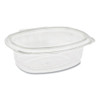 Earthchoice Recycled Pet Hinged Container, 24 Oz, 7.38 X 5.88 X 2.38, Clear, Plastic, 280/carton