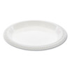 Meadoware Impact Plastic Dinnerware, Plate, 10.25" Dia, White, 500/carton
