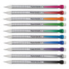 Write Bros Mechanical Pencil, 0.5 Mm, Hb (#2), Black Lead, Silver Barrel With Assorted Clip Colors, 24/pack