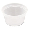 Newspring Delitainer Microwavable Container, 12 Oz, 4.55 X 2.45 X 2.45, Clear, Plastic, 240/carton