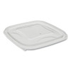 Earthchoice Square Recycled Bowl Flat Lid, 5.5 X 5.5 X 0.75, Clear, Plastic, 504/carton