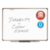Euro Frame Premium Porcelain Whiteboard, 72 X 48, Euro Titanium Aluminum Frame