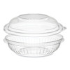 Bowl,dome,w/ld,8oz,clr