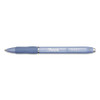 S-gel Fashion Barrel Gel Pen, Retractable, Medium 0.7 Mm, Black Ink, Frost Blue Barrel, Dozen