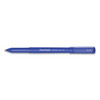 Write Bros. Ballpoint Pen, Stick, Fine 0.8 Mm, Blue Ink, Blue Barrel, Dozen