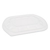 Clearview Mealmaster Lid With Fog Gard Coating, Medium Flat Lid, 8.13 X 6.5 X 0.38, Clear, Plastic, 252/carton