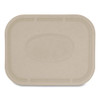 Fiber Lids For Fiber Containers, 7.8 X 10.1 X 0.5, Natural, Paper, 400/carton